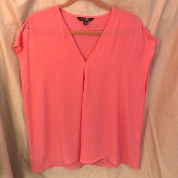 Lauren Pink Short Sleeve Blouse - Picture 1 of 6